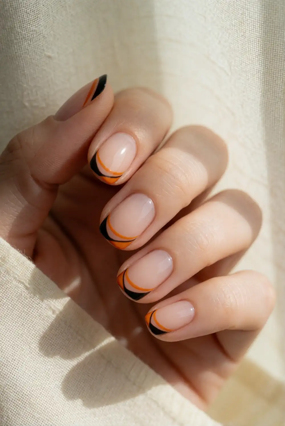 Double Line French Tip Design