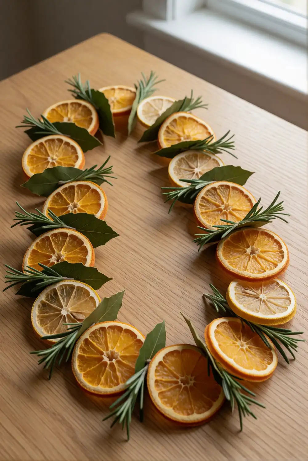 Dried Citrus Garland for a Welcoming Entry