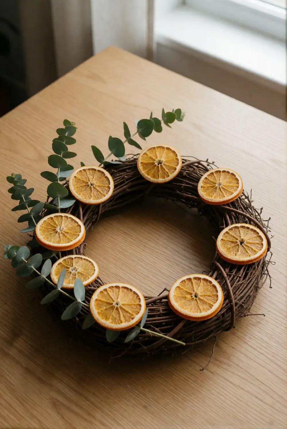 Dried Orange and Eucalyptus Wreath