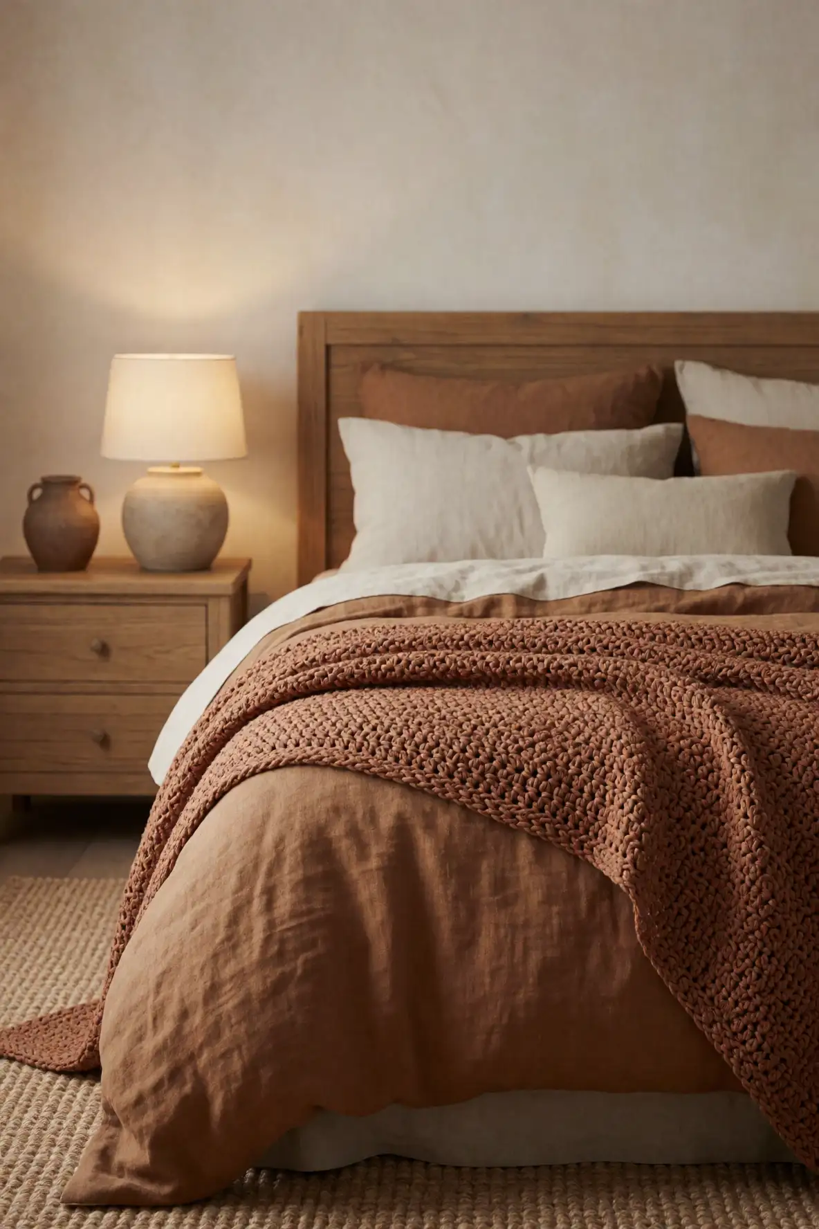 Earthy Throws for a Warm Bedroom Retreat