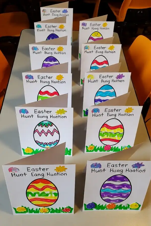 Easter Egg Hunt Invitation Cards
