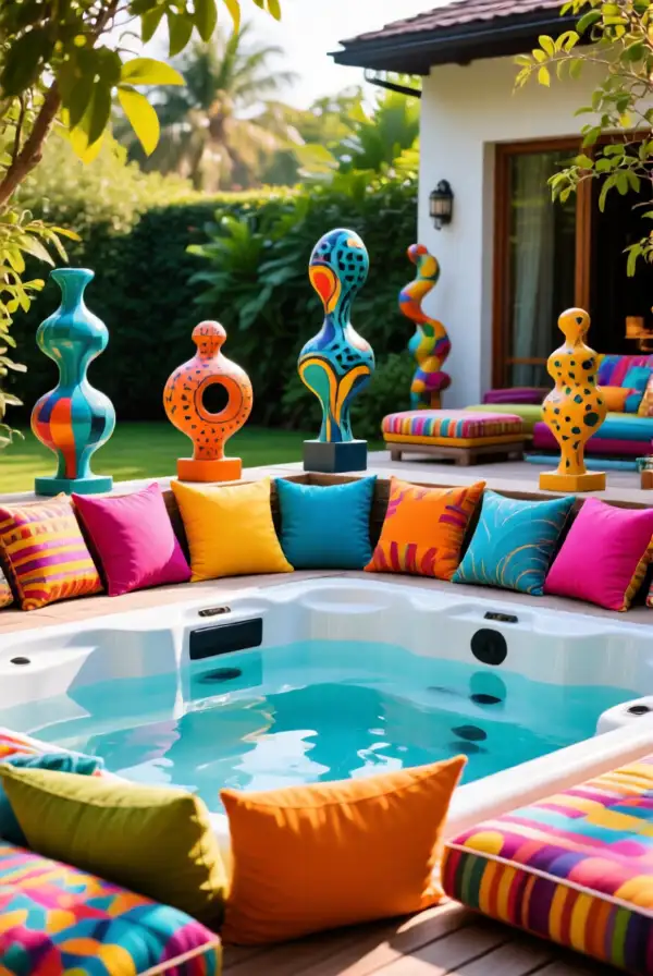 Eclectic and Colorful Jacuzzi Designs