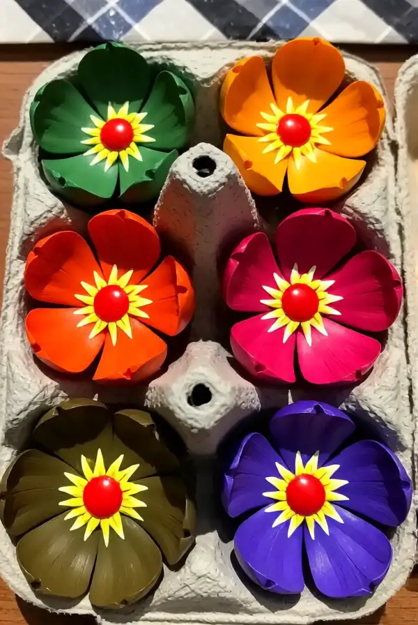 Egg Carton Flowers
