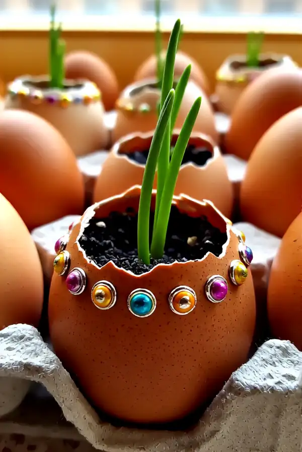 Eggs-quisite Flower Pots