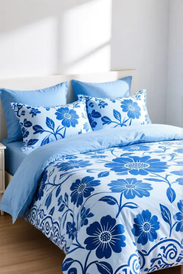Elegant Blue Floral Patterns