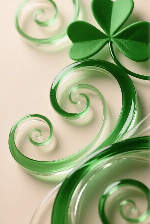 Elegant Green Swirls