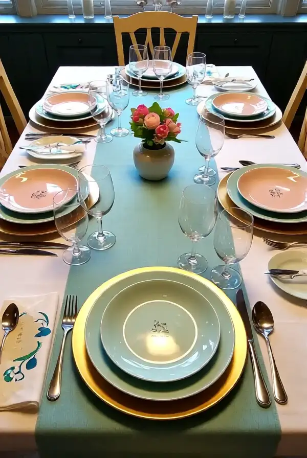 Elegant Pastel Table Settings