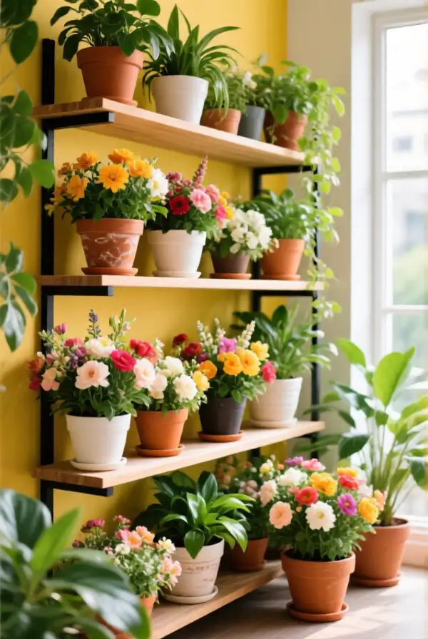 Embracing Vertical Space with Shelf Arrangements