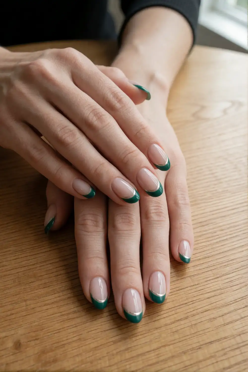 Emerald Crescent Moon Tips