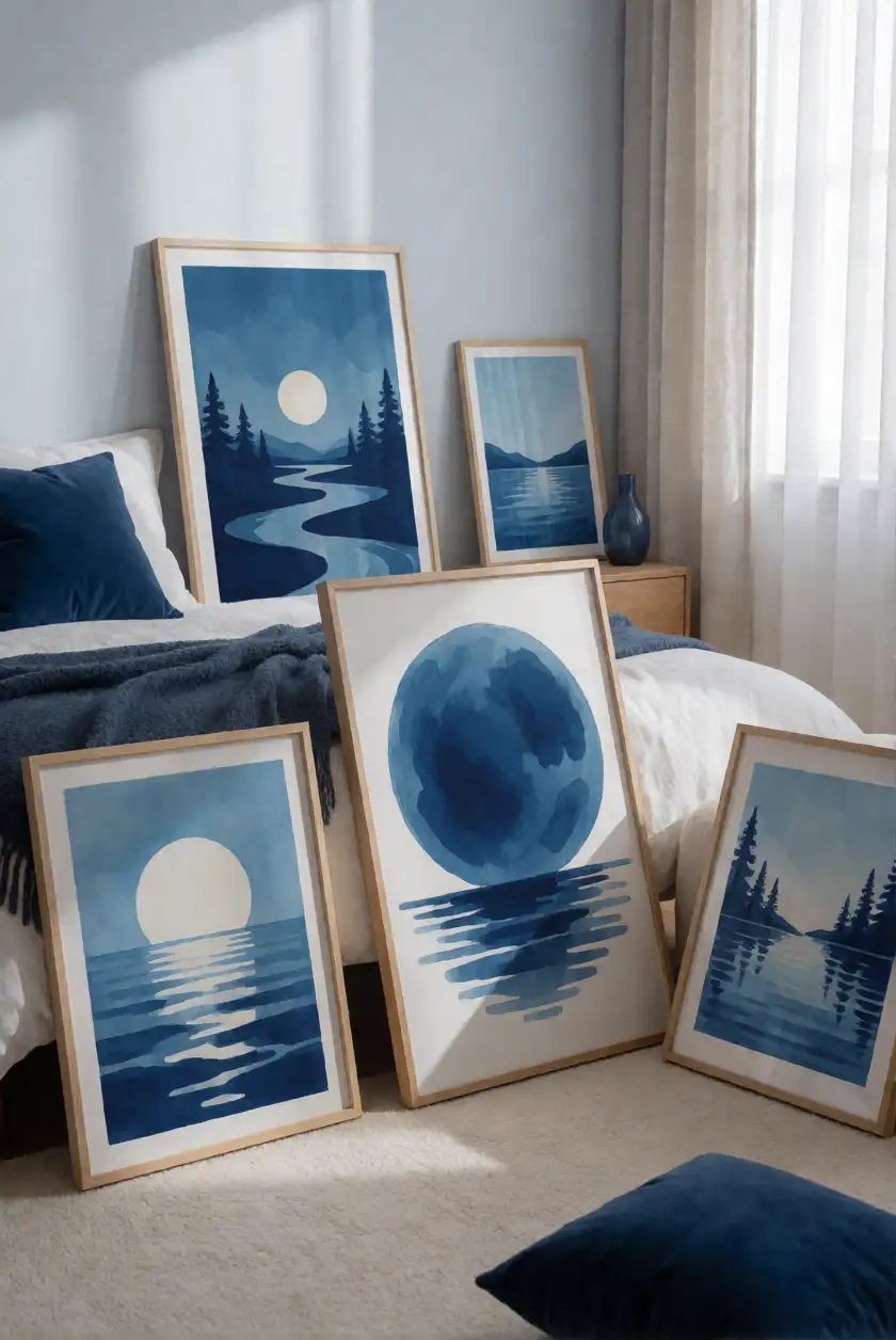 Emphasizing Blue Hues in Art