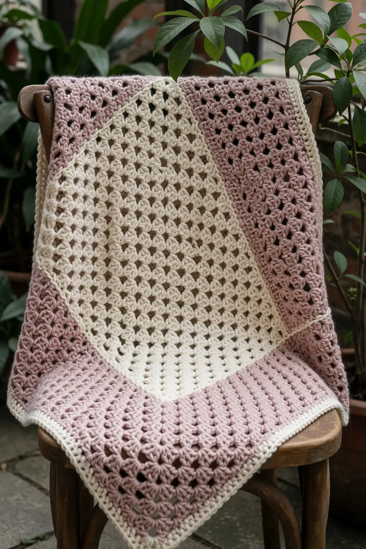 Enchanting Two-Tone Crochet Blankets