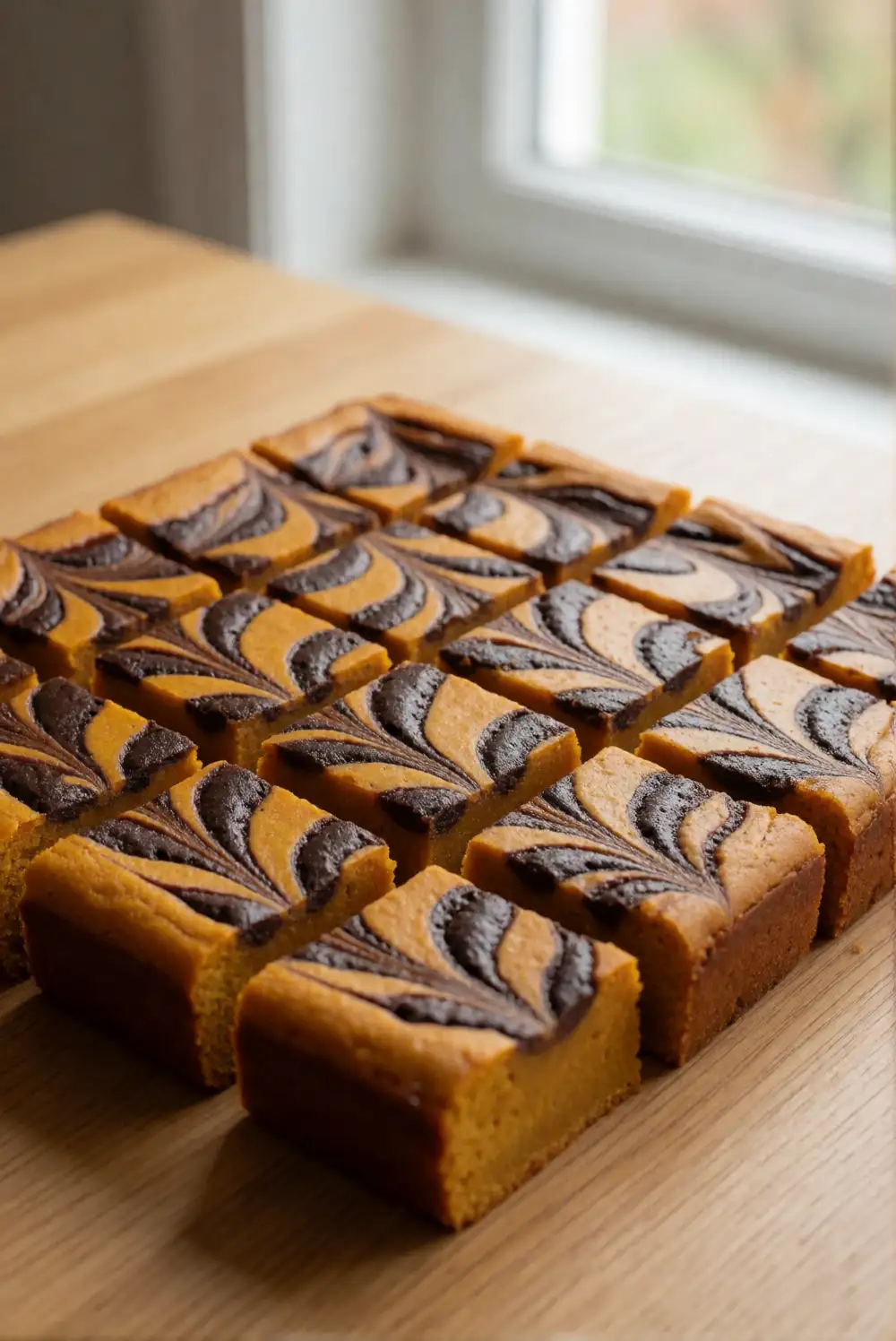 Espresso Marble Pumpkin Bars
