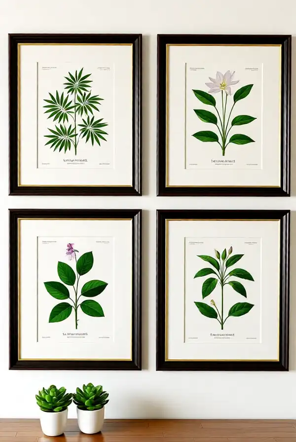 Exploring Framed Botanical Illustrations