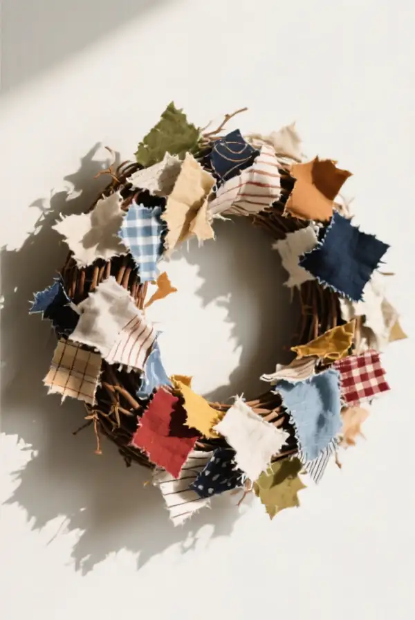Fabric Scraps Wreaths