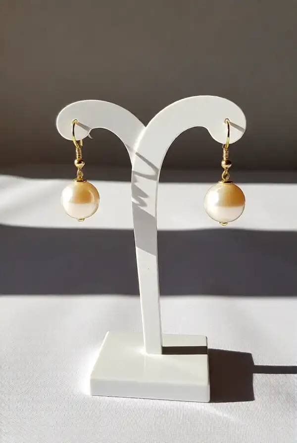 Faux Pearl Earrings