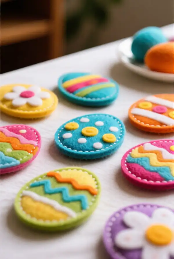 Felt Easter Egg Coasters
