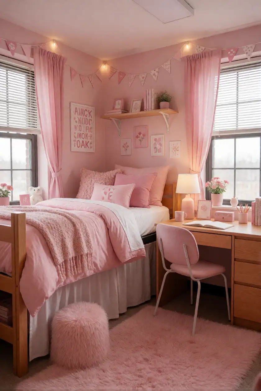 Final Thoughts on Your Pink Dorm Room