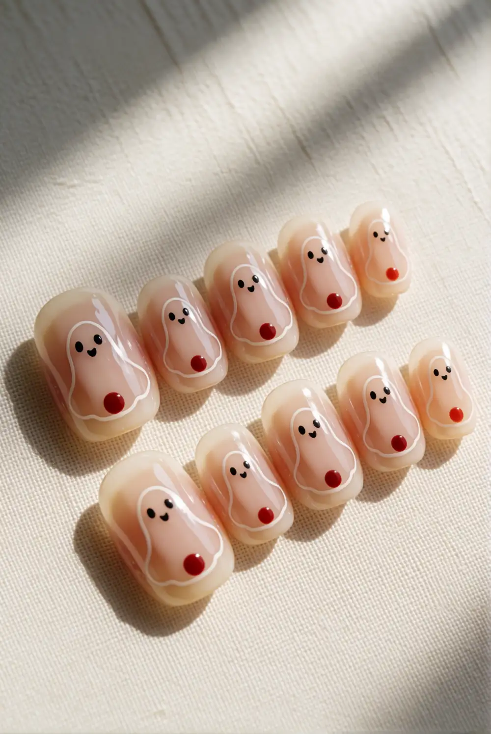 Fine-Line Ghosts on a Sheer Nude Base