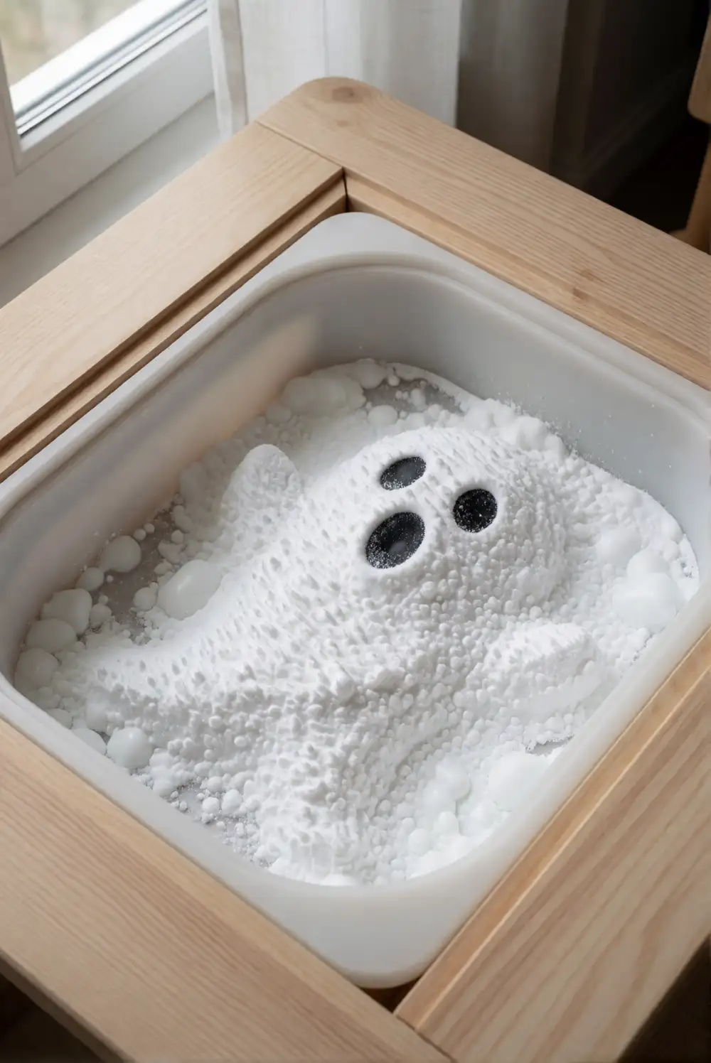 Fizzy Ghost Sensory Bin