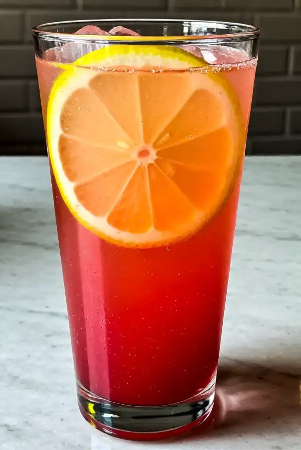 Fizzy Strawberry Lemonade Cocktail