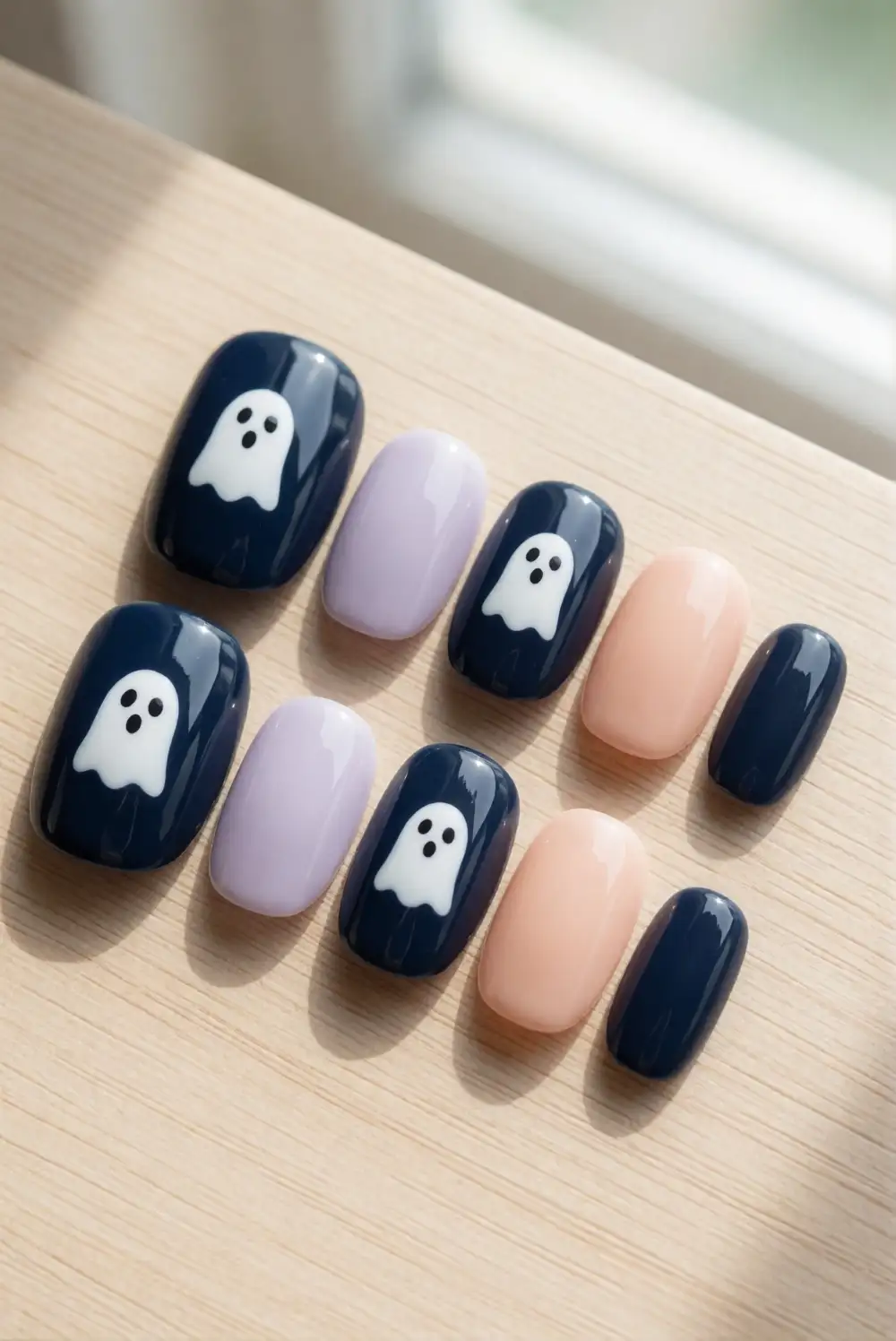Floating Ghosts on Midnight Nails