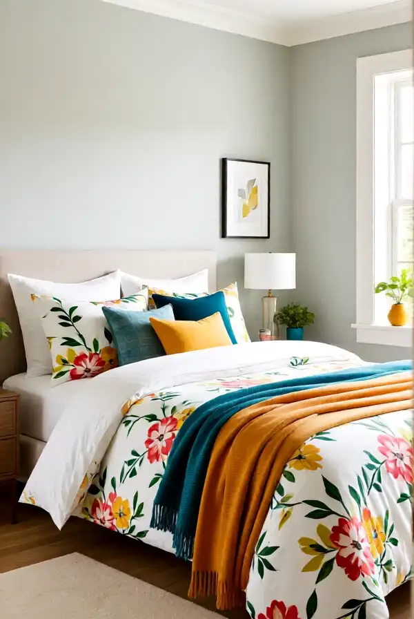 Floral Bedding and Accessories