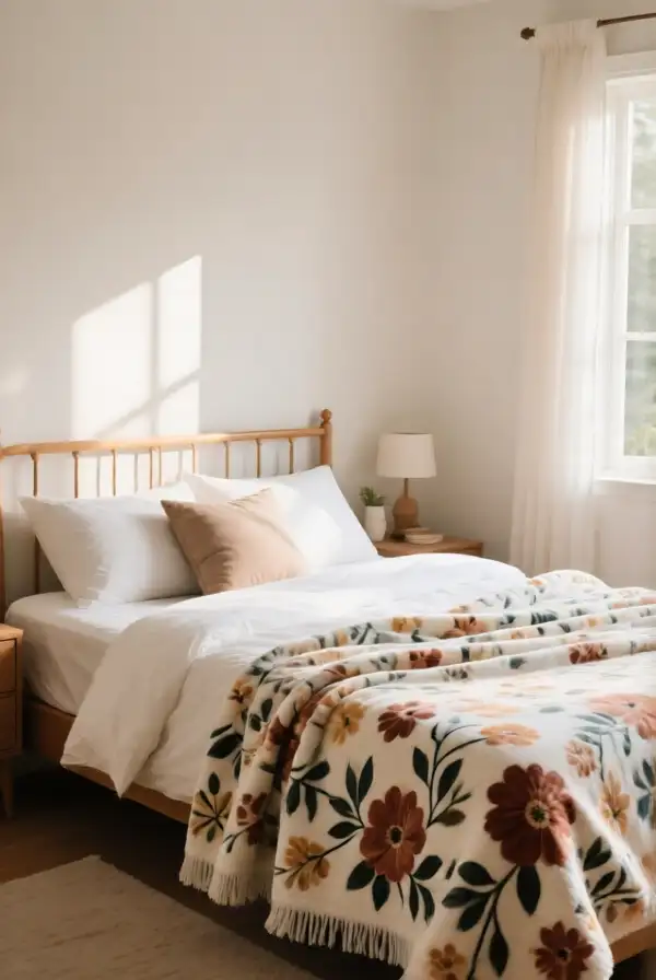 Floral Throw Blankets