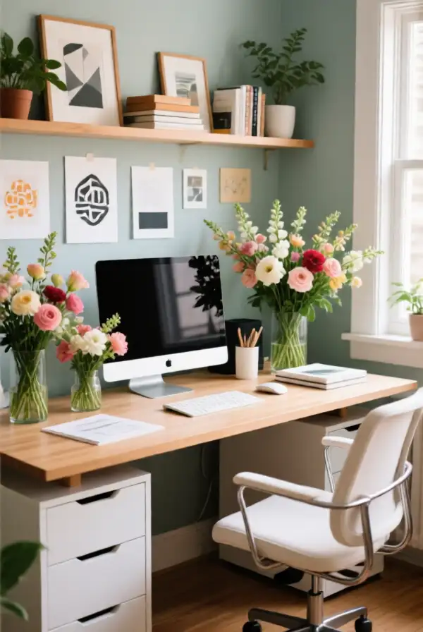 Flower Arrangements for Home Offices
