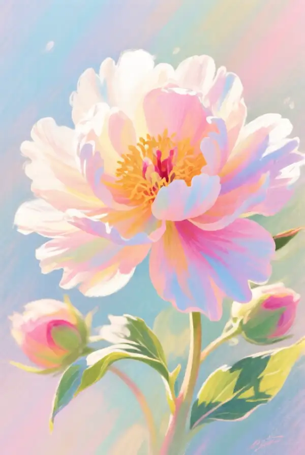 Flower Painting with Pastels