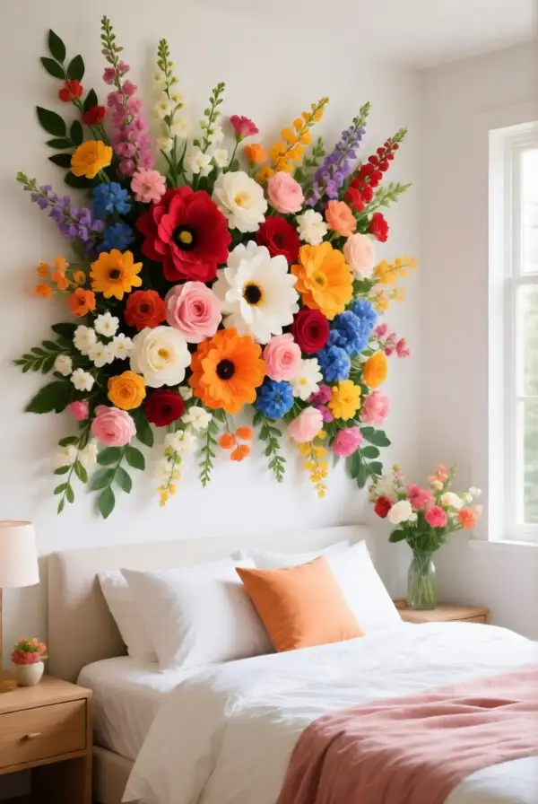 Flower Wall Art Installation