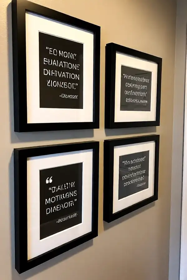 Framed Inspiration Quotes