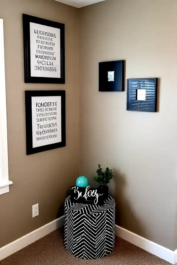 Framed Quotes as Inspirational Decor