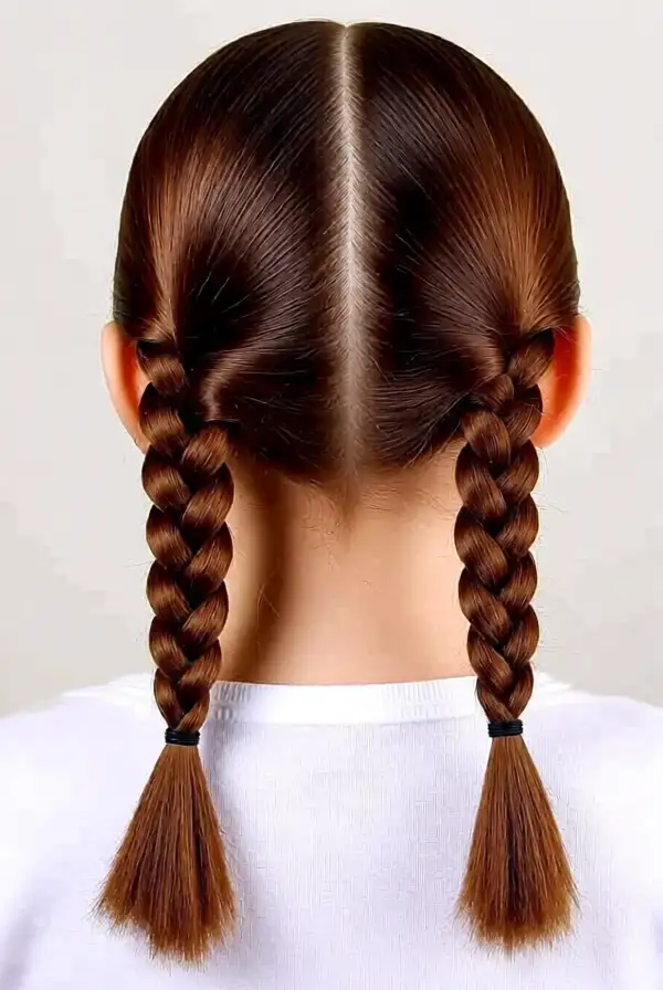 French Braid Pigtails