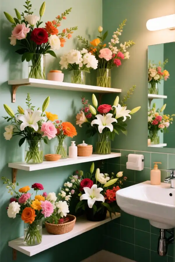 9. Fresh Flowers in Unexpected Places