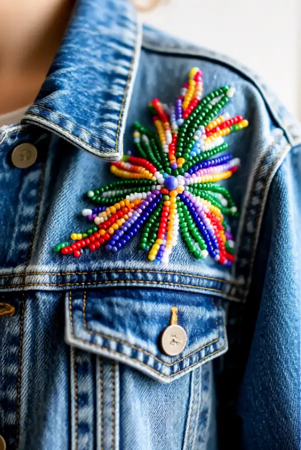 Fun Bead Embroidery on Clothing