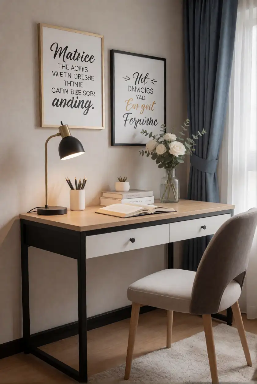Functional Yet Stylish Study Area
