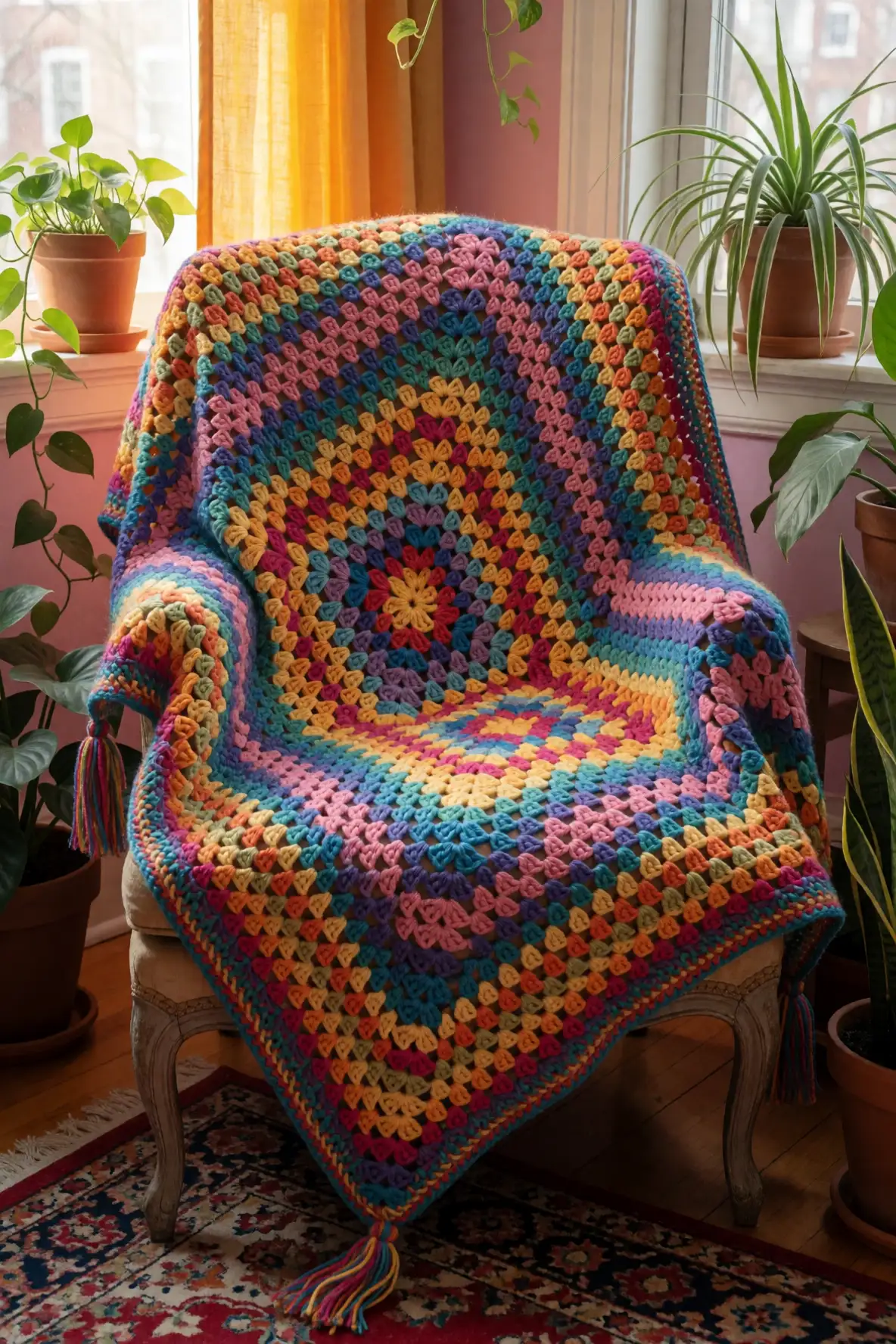 Funky Bohemian Crochet Blankets