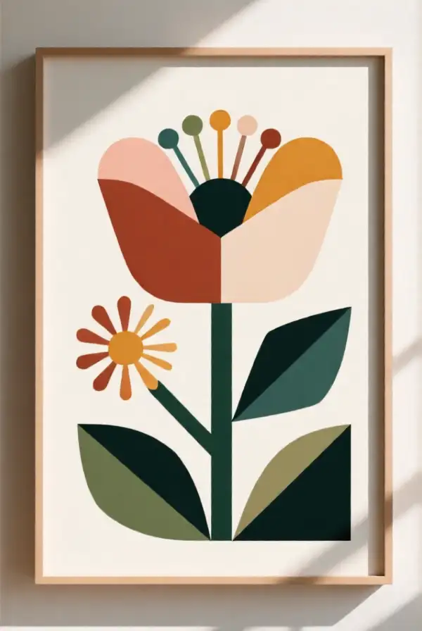 Geometric Floral Designs