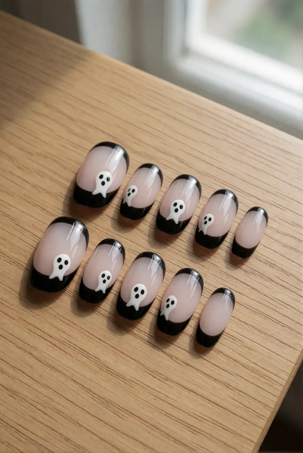 Ghost Face French Tips