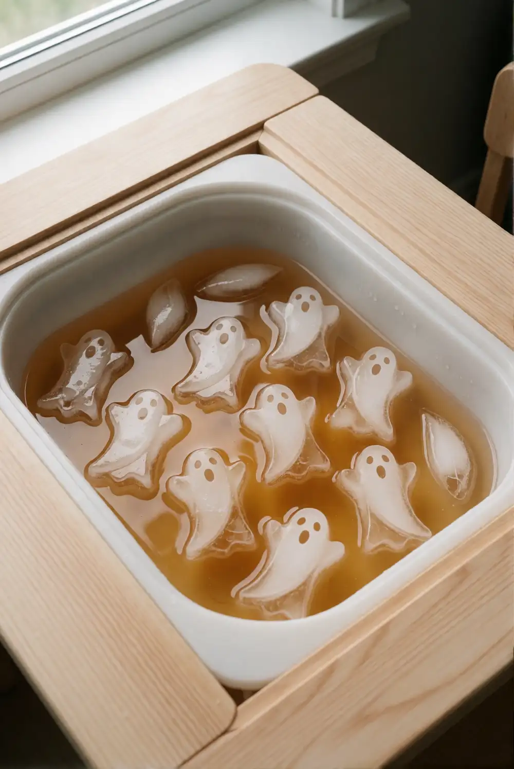 Ghostly Ice Cube Bin