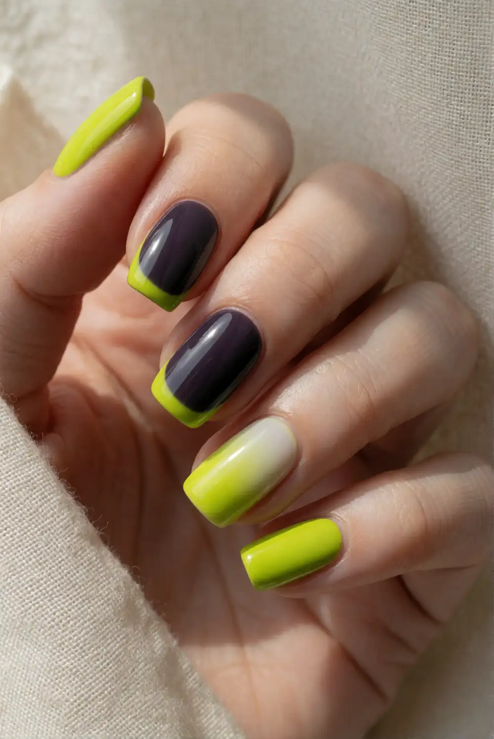Glow-in-the-Dark Drip Manicure