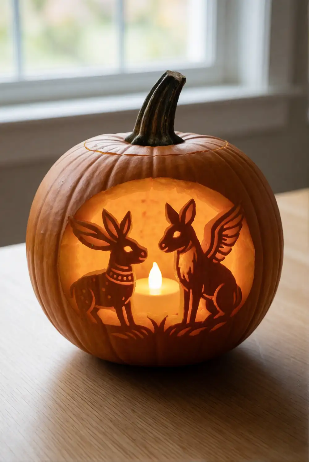 Glow-in-the-Dark Pumpkin Carvings