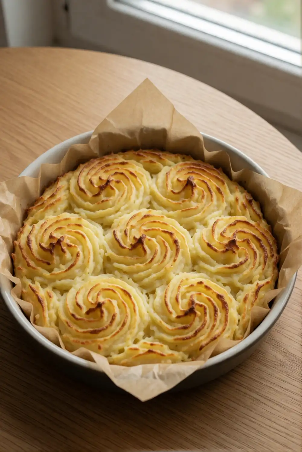 Golden Duchess Mashed Potato Swirls