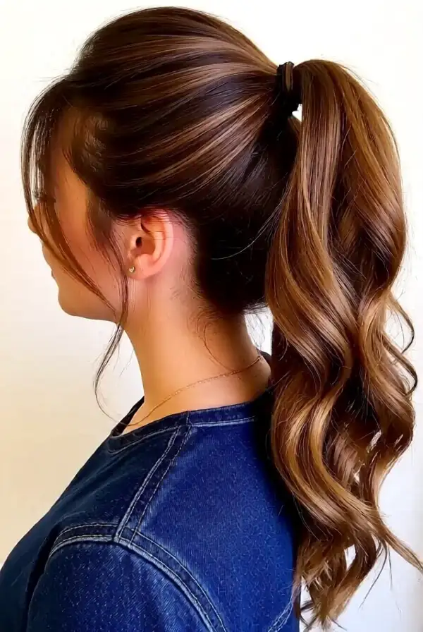 Half-Up Half-Down Ponytail