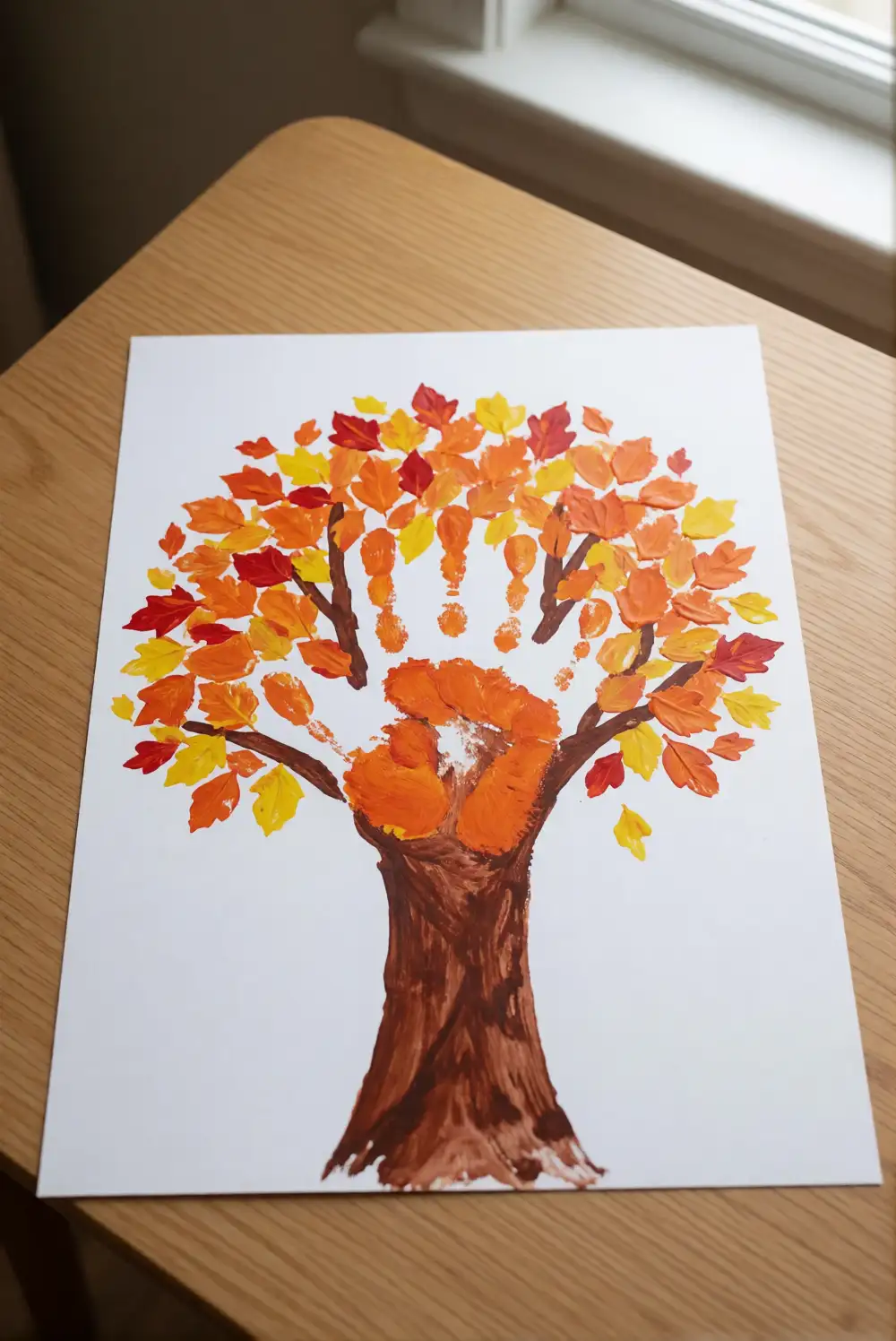 Handprint Autumn Tree Picture