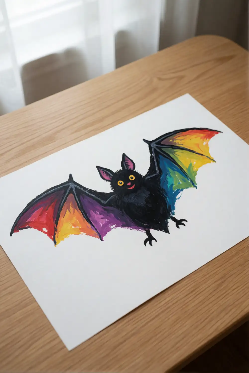 Handprint Bat Art
