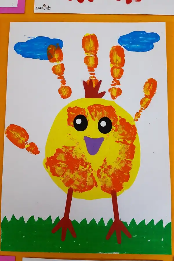 Handprint Chick Crafts