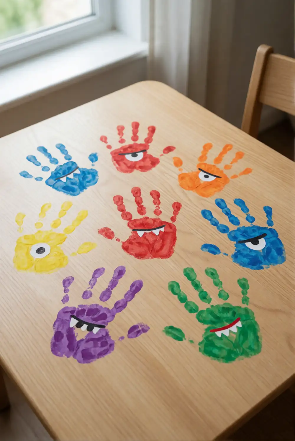 Handprint Monsters