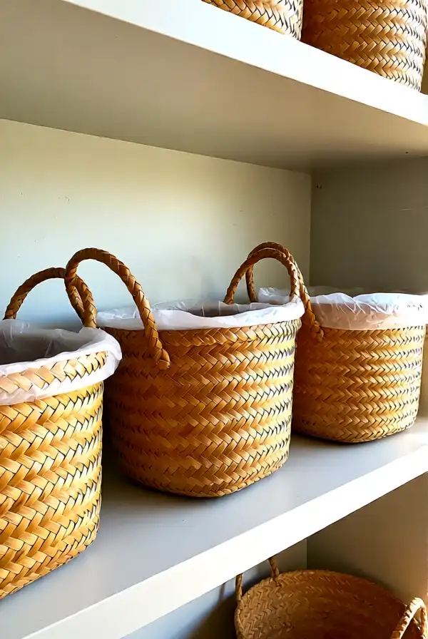 Handwoven Baskets from Recycled Plastic Bags