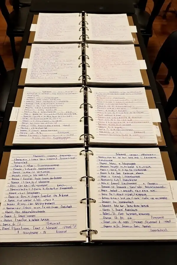 Handwritten Notes from Students